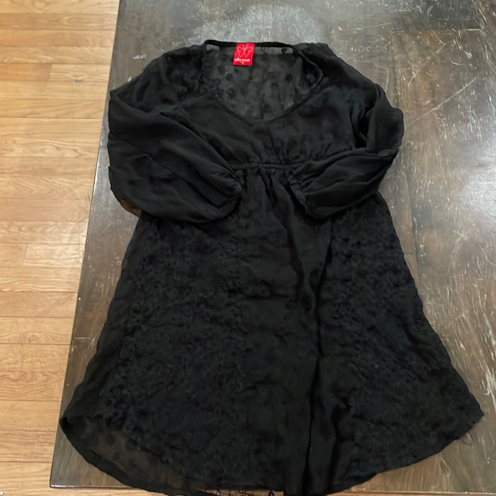 Ella moss black lace coverup